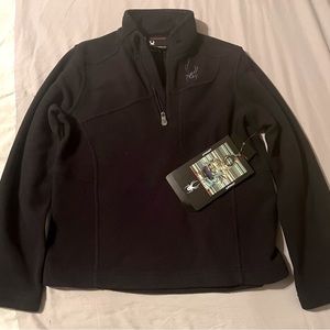 Spyder Boys black  speed fleece t-neck size small.